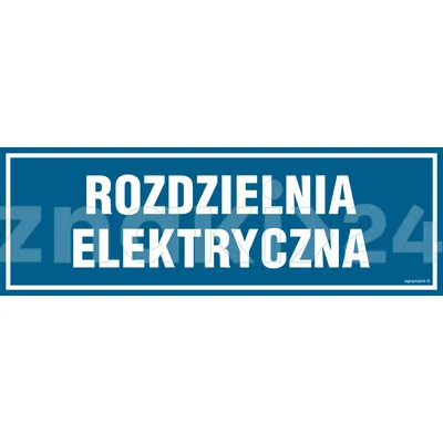 Rozdzielnia elektryczna - Znak informacyjny - PA074