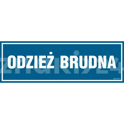 Odzież brudna - Znak informacyjny - PA327