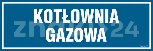 Kotłownia gazowa - Znak informacyjny - PA048