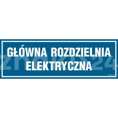 Główna rozdzielnia elektryczna - Znak informacyjny - PA221