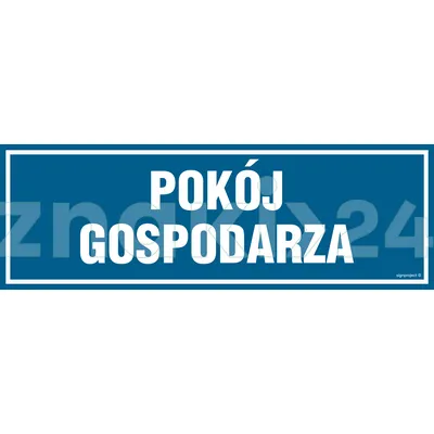 Pokój gospodarza - Znak informacyjny - PA059