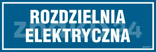 Rozdzielnia elektryczna - Znak informacyjny - PA074