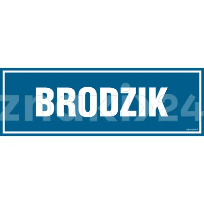 Brodzik - Znak informacyjny - PA037