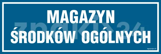 Magazyn środków ogólnych - Znak informacyjny - PA374