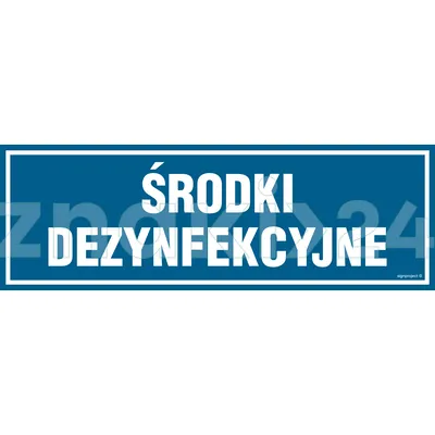 Środki dezynfekcyjne - Znak informacyjny - PA191