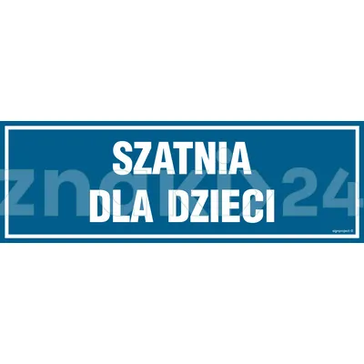 Szatnia dla dzieci - Znak informacyjny - PA300