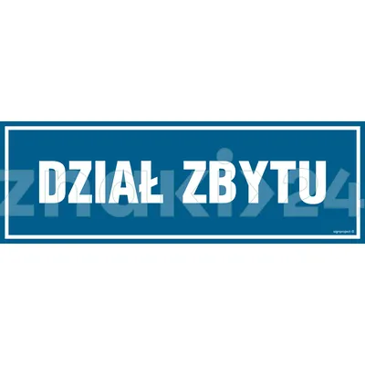 Dział zbytu - Znak informacyjny - PA120