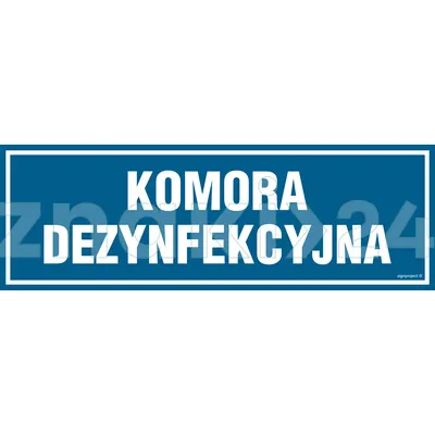 Komora dezynfekcyjna - Znak informacyjny - PA223