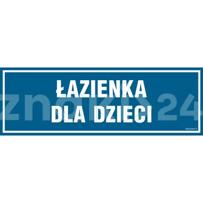 Łazienka dla dzieci - Znak informacyjny - PA324