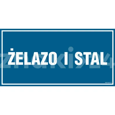 Żelazo i stal - Znak informacyjny - PA557