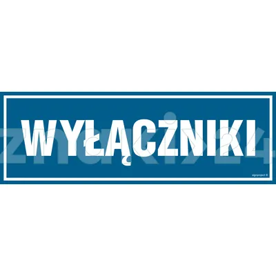 Wyłączniki - Znak informacyjny - PA210