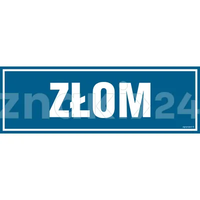 Złom - Znak informacyjny - PA388