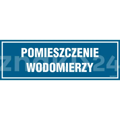 Pomieszczenie wodomierzy - Znak informacyjny - PA563