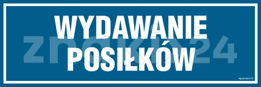 Wydawanie posiłków - Znak informacyjny - PA090