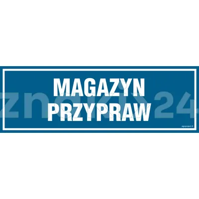 Magazyn przypraw - Znak informacyjny - PA362