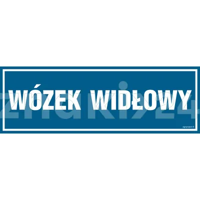 Wózek widłowy - Znak informacyjny - PA333