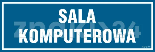 Sala komputerowa - Znak informacyjny - PA161