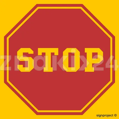 STOP (tablica do oznaczenia autobusu szkolnego) - Znak informacyjny PVC - SA050