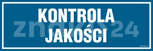 Kontrola jakości - Znak informacyjny - PA225