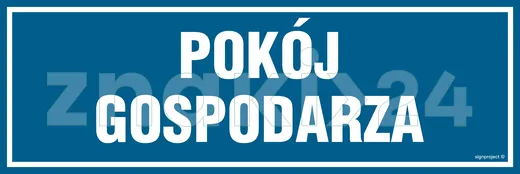 Pokój gospodarza - Znak informacyjny - PA059