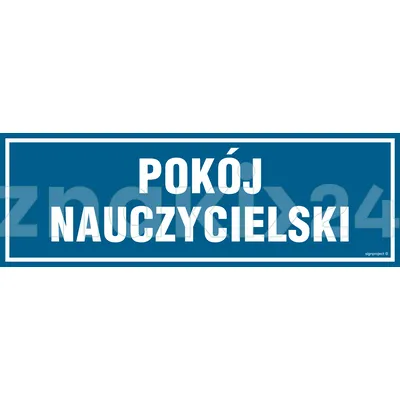 Pokój nauczycielski - Znak informacyjny - PA151