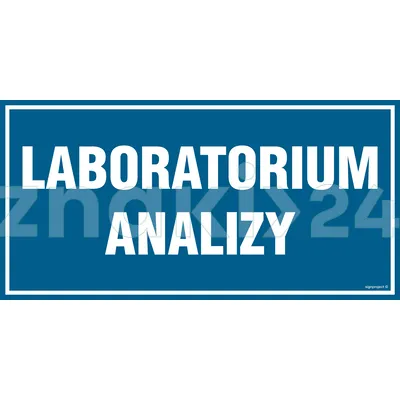 Laboratorium analizy - Znak informacyjny - PA519