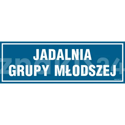 Jadalnia grupy młodszej - Znak informacyjny - PA147