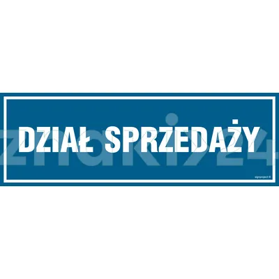 Dział Sprzedaży - Znak informacyjny - PA118