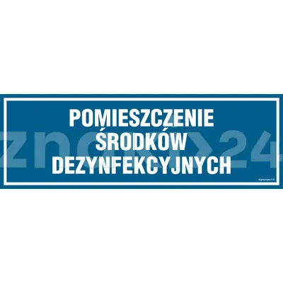 Pomieszczenie środków dezynfekcyjnych - Znak informacyjny - PA379