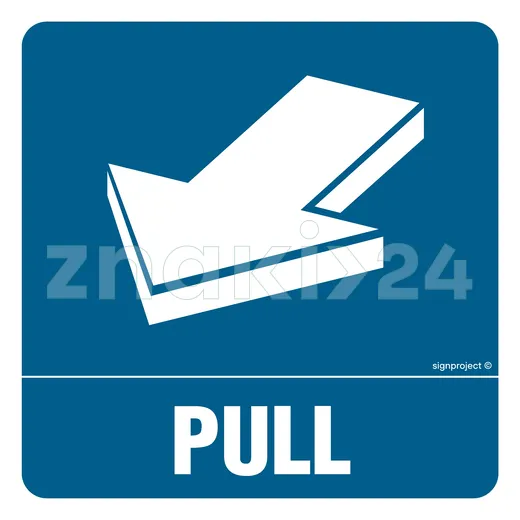 Pull - Znak informacyjny - PA398