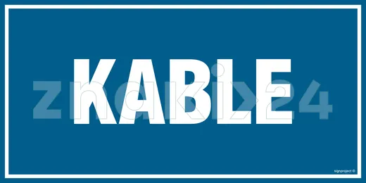 Kable - Znak informacyjny - PA517