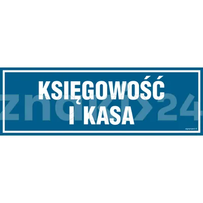 Księgowość i kasa - Znak informacyjny - PA122