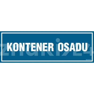 Kontener osadu - Znak informacyjny - PA336