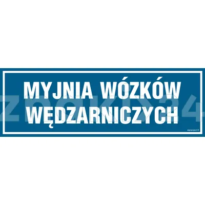 Myjnia wózków wędzarniczych - Znak informacyjny - PA285