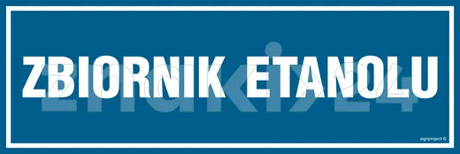 Zbiornik etanolu - Znak informacyjny - PA334