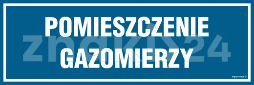 Pomieszczenie gazomierzy - Znak informacyjny - PA565