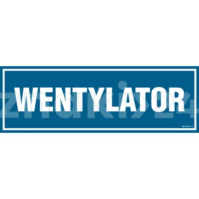 Wentylator - Znak informacyjny - PA209