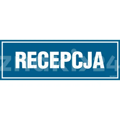 Recepcja - Znak informacyjny - PA138