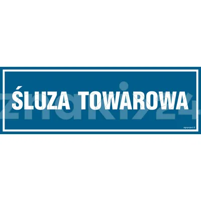 Śluza towarowa - Znak informacyjny - PA279