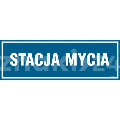 Stacja mycia - Znak informacyjny - PA286