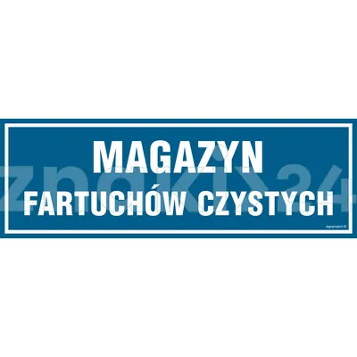 Magazyn fartuchów czystych - Znak informacyjny - PA346