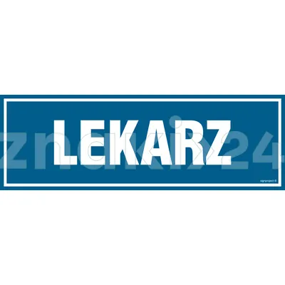 Lekarz - Znak informacyjny - PA198