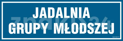 Jadalnia grupy młodszej - Znak informacyjny - PA147