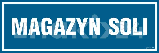 Magazyn soli - Znak informacyjny - PA365