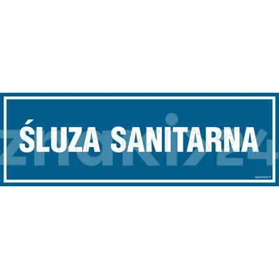 Śluza sanitarna - Znak informacyjny - PA278