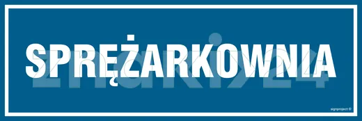 Sprężarkownia - Znak informacyjny - PA236