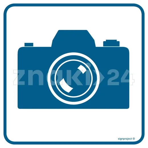 Tu wolno fotografować - Znak informacyjny - RA084