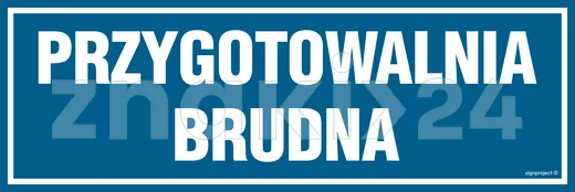 Przygotowalnia brudna - Znak informacyjny - PA272