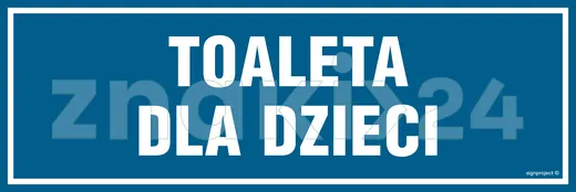 Do WC - Toaleta dla dzieci - Znak informacyjny - PA313