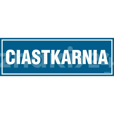 Ciastkarnia - Znak informacyjny - PA264